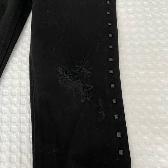Hudson Black Skinny Rockstud Jeans - Picture 7 of 10